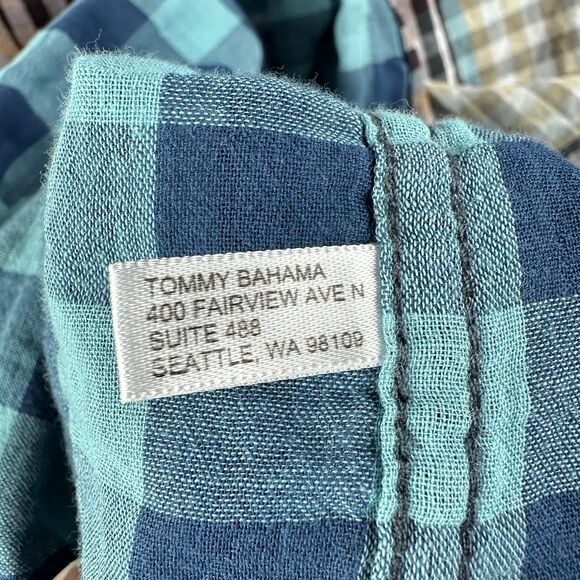Tommy Bahama Shirt Mens XL Cotton Madras Plaid Button Up Preppy Long Sleeve - Picture 15 of 16